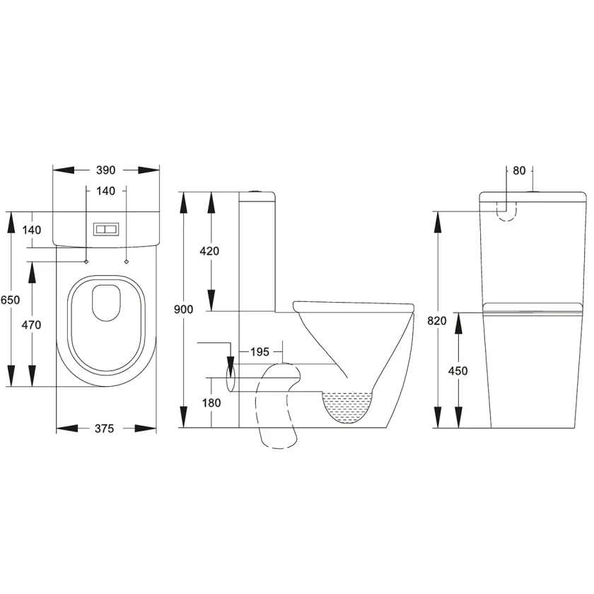 Enhance Vasari Suite Btw Eh Rimless Universal S/C Seat Ambulant Compliant Enh20100 - Image 3