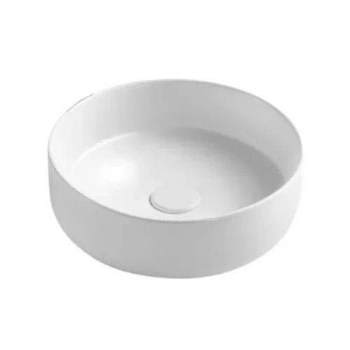Harmony Bassini Basin Above Counter Round White 360X360X115 Hbnrd101-Wh