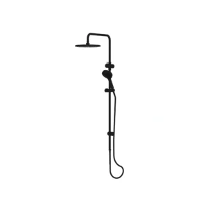 Optima Plus Twin Rail Shower Matte Black