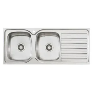 Sink Harmony Bassini PPH71 DBL LHB 1135MM 1TH Australian Manufacured
