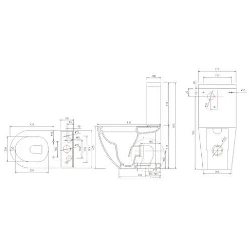 Harmony Lento Suite Btw Rimless Bk/I 11900 S Std S/C Seat - Image 2