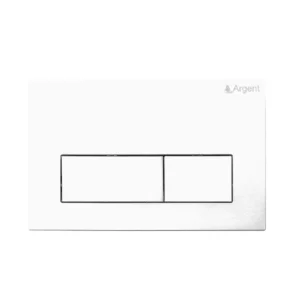 Cover Plate Argent Kubic Rect. Matt White