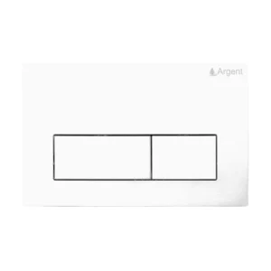 Cover Plate Argent Kubic Rect. White