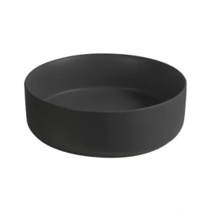 Cirque 350Mm Round Matt Black Basin No Overflow C360Mb