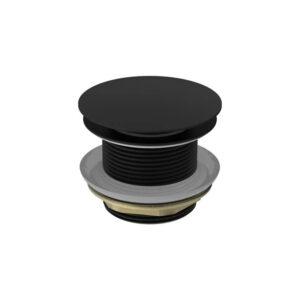 40Mm Bath Pop-Up Plug With Removable Waste No Overflow Matte Black Nra707Mb