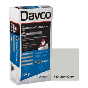 #49 Light Grey Davco Grout 15Kg