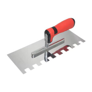 Stainless Steel Trowel Red Handle 15Mm Squareteeth