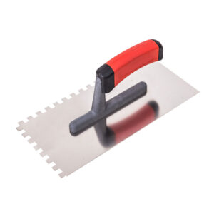 Stainless Steel Trowel Red Handle 8Mm Square Teeth