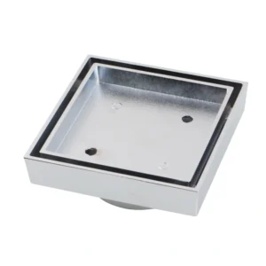 Gripmax Silver Chrome 115X115 Tile Insert Drain