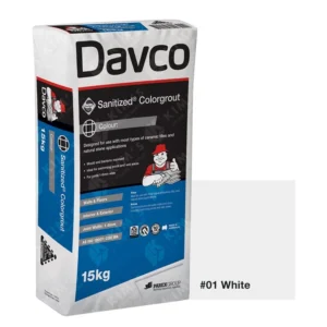 #01 White Dav Sanitized Colorgrout15Kg
