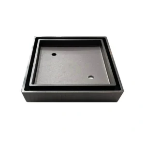 Gripmax Gun Metal 115X115 Tile Insert Drain