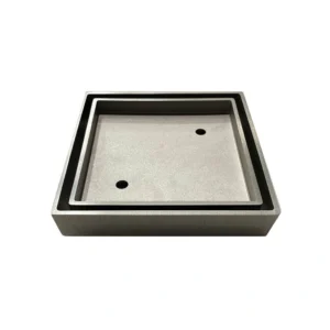 Gripmax Satin Nickel 115X115 Tile Insert Drain