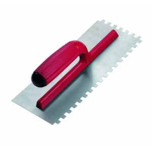 Stainless Steel Trowel Red Handle 6Mm Square Teeth