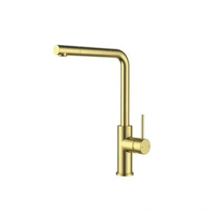 OTUS SLIMLINW PULLOUT MIXER BRUSHED GOLD PLC1018SS-BG