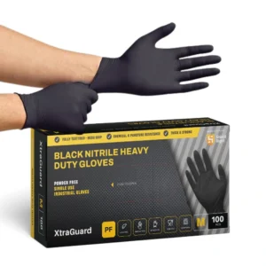 Black Nitrile Xtraguard Disposable Gloves