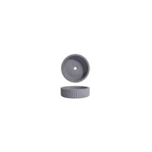 Piaza Fluted Above Counter Basin Matte Grey 400mm WB 4011WT