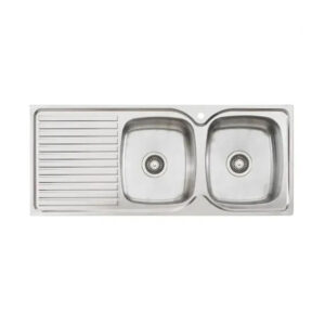 Sink Harmony Bsssini PPH72 DBL RHB 1135MM 1 TH Australian Manufactured